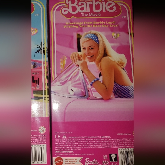 THE BARBIE MOVIE BARBIE DOLL BY MATTEL 2023 NIB - Picture 3 of 5